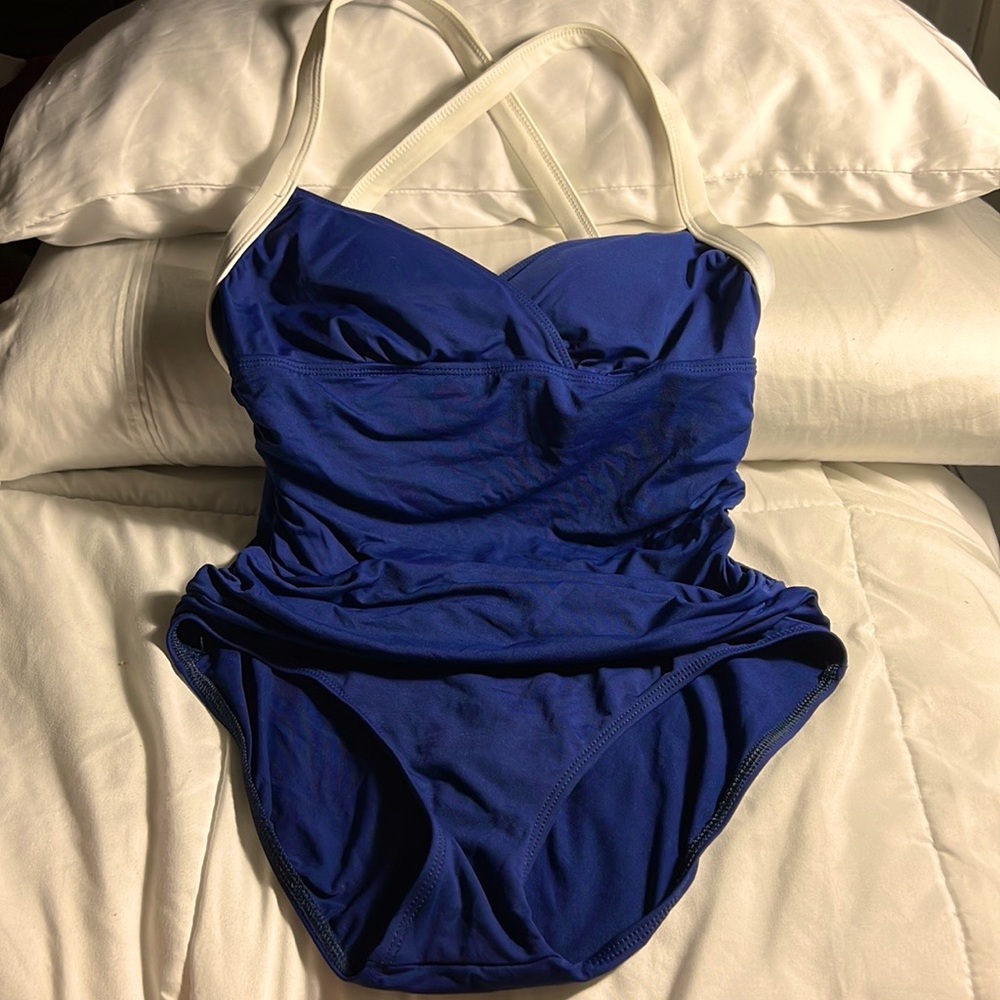 Lauren Ralph Lauren Blue One Piece Swimsuit